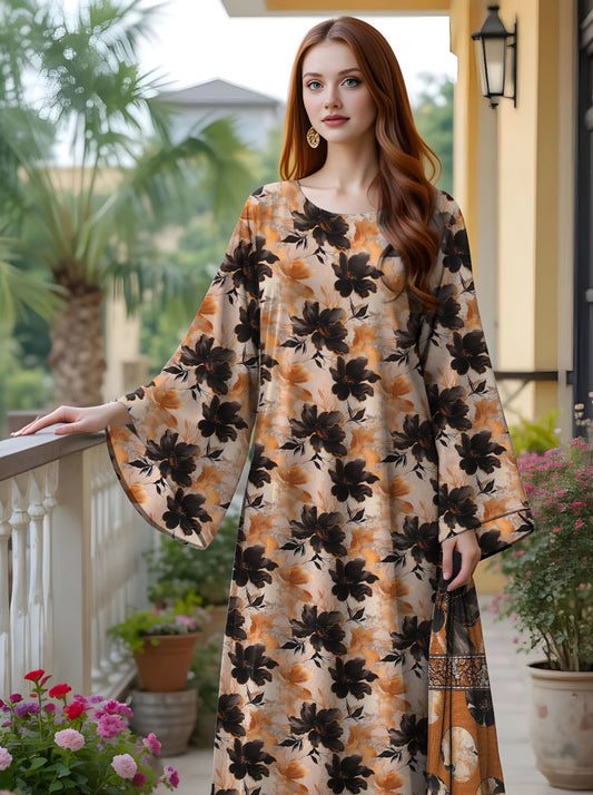 Digital Staple Bana Dora All-Over Shirt with Dupatta & Trouser