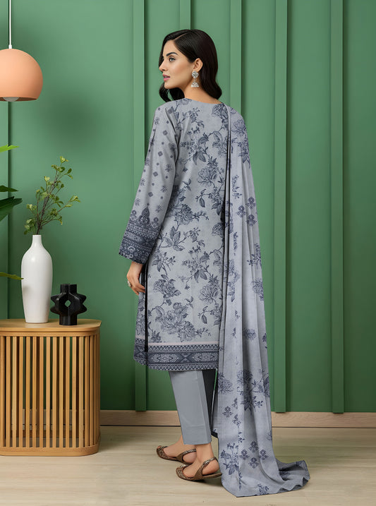 Digital Print Karandi Suit with Cutwork Dupatta