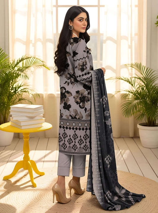 Staple Bana Dora Digital Print Shirt Cutwork Dupatta Dyed Trouser