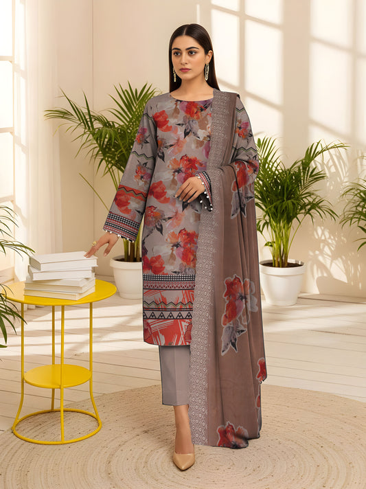 Staple Bana Dora Digital Print Shirt Cutwork Dupatta Dyed Trouser