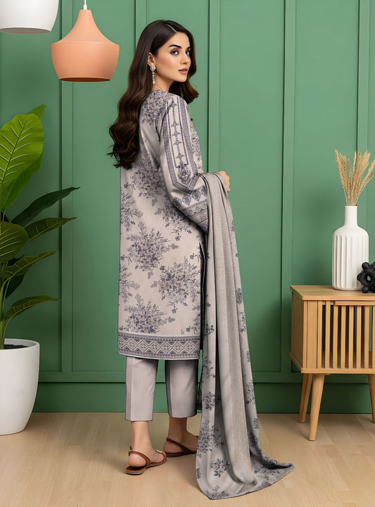 Digital Print Karandi Suit with Cutwork Dupatta