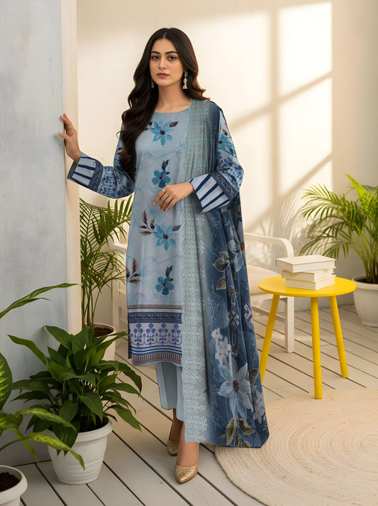 Staple Bana Dora Digital Print Shirt Cutwork Dupatta Dyed Trouser
