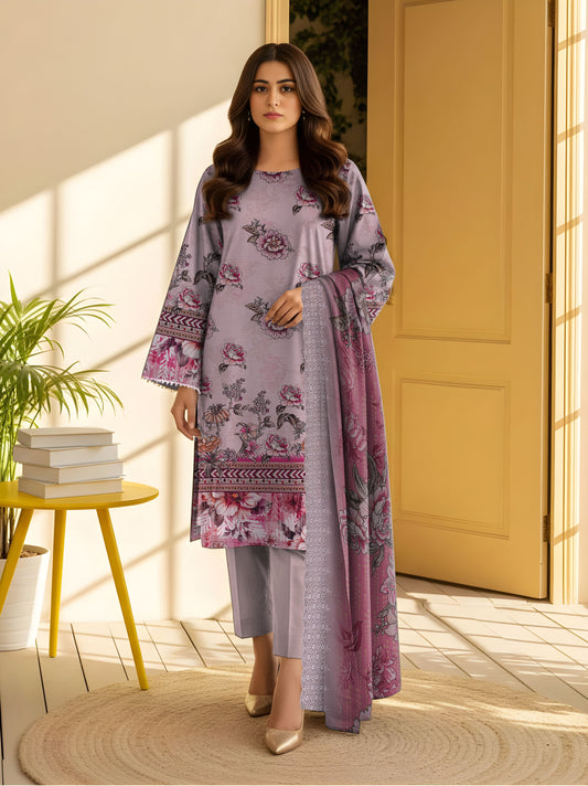 Staple Bana Dora Digital Print Shirt Cutwork Dupatta Dyed Trouser
