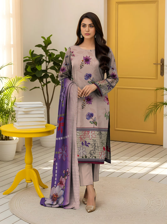 Staple Bana Dora Digital Print Shirt Cutwork Dupatta Dyed Trouser